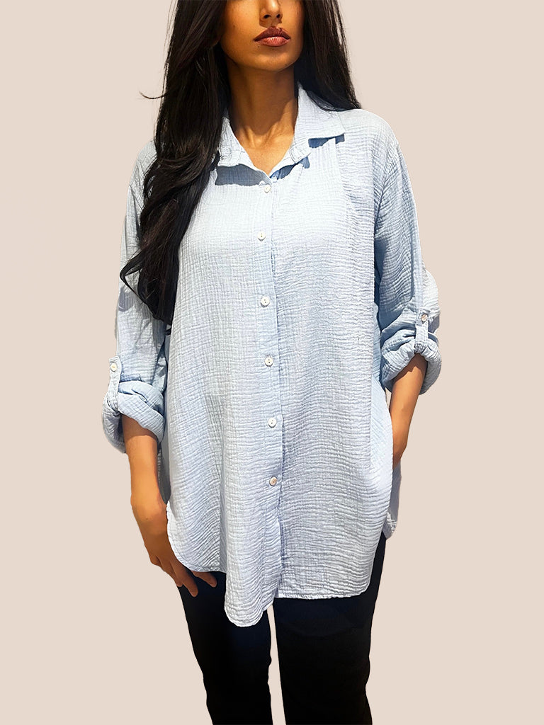 Cheesecloth Oversized Shirt