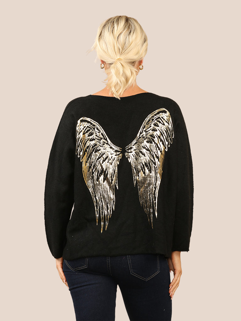 Angel Foil Knit Top