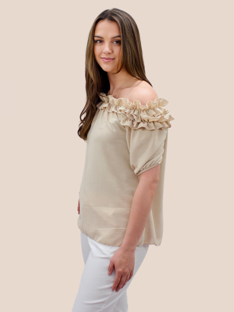 Bardot Short Sleeved Bardot Top