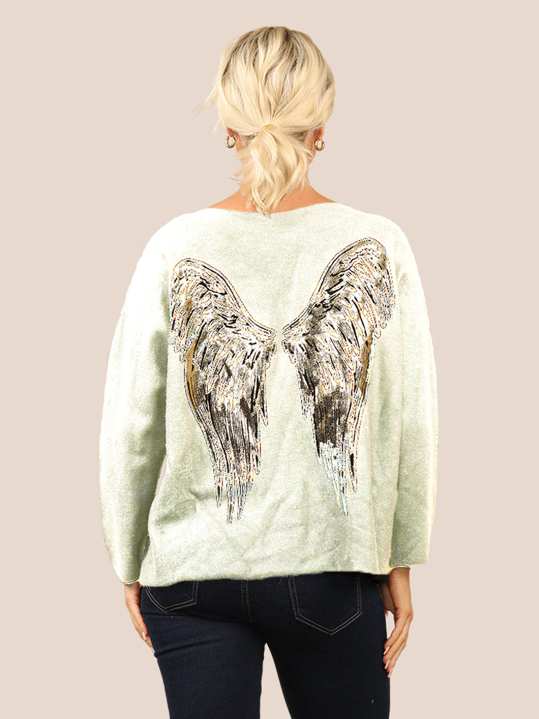 Angel Foil Knit Top