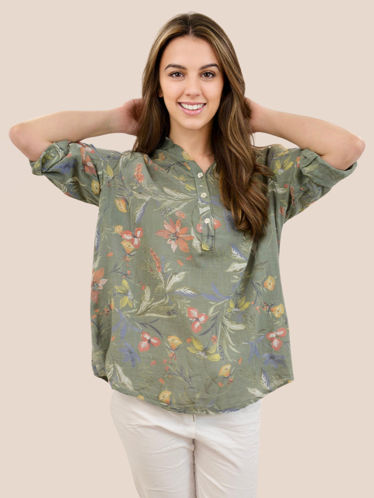 Cotton Floral Top