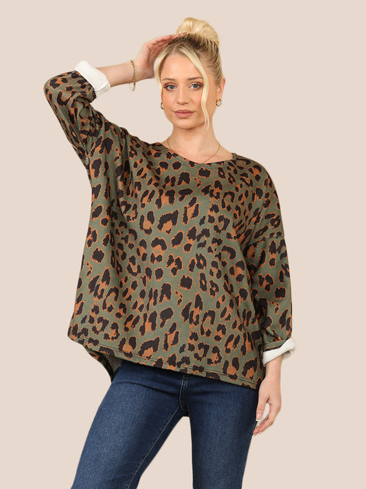 Shelly Animal Print Top