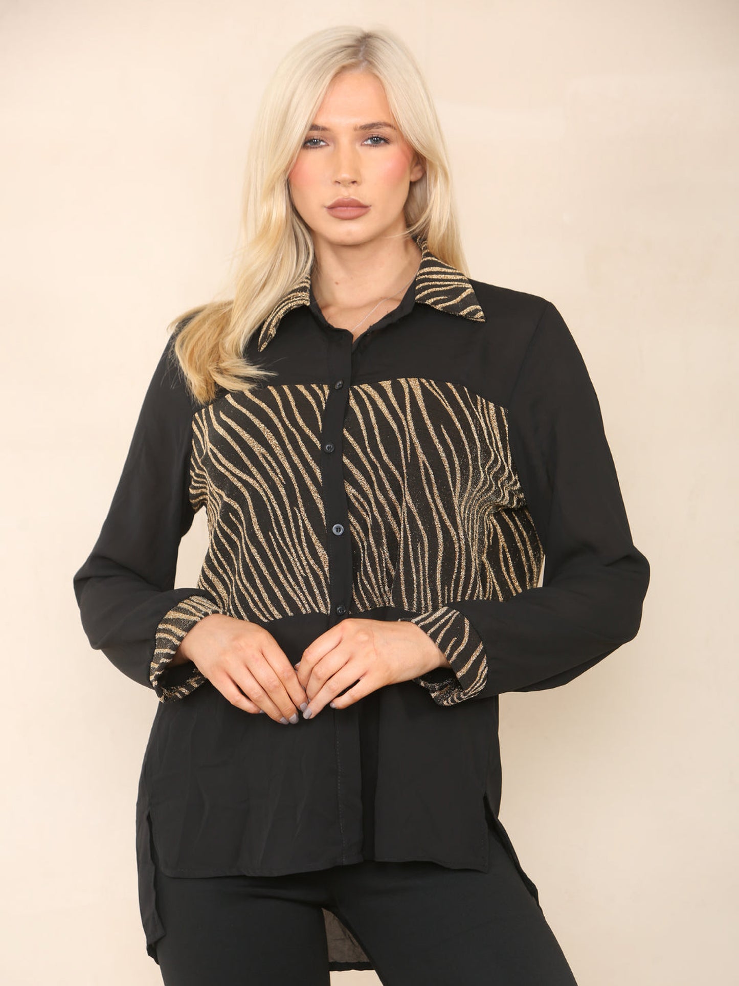 Glitter Stripe Blouse