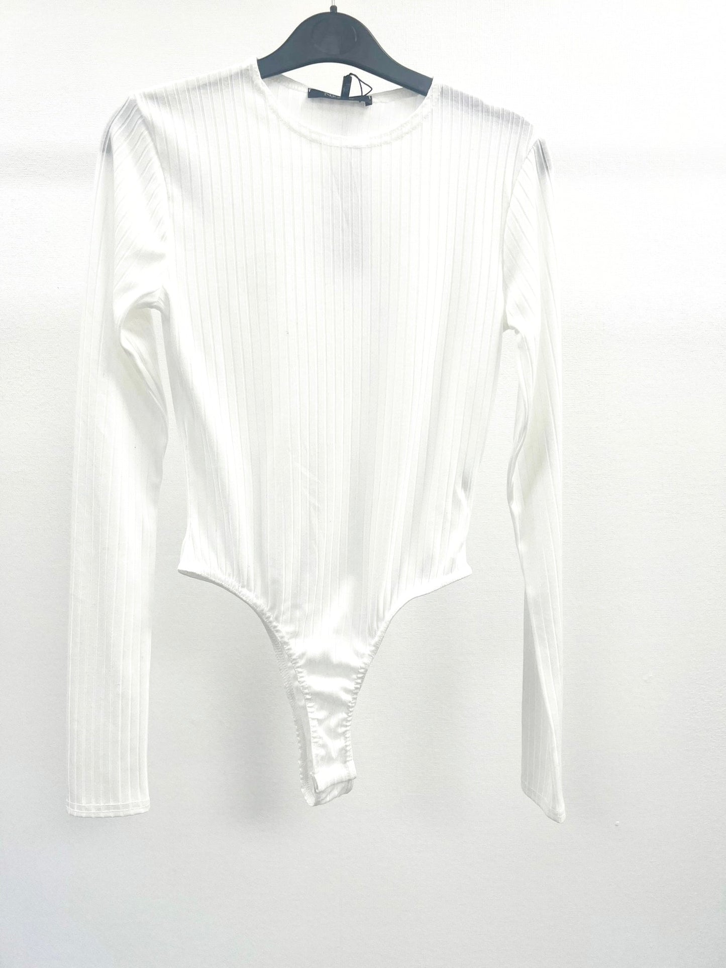 White Ivory Ribbed Bodysuit for Wholesale to Retailers Online Shoppers