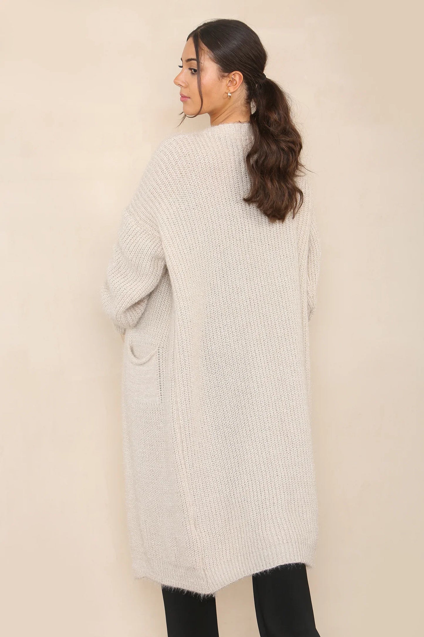 Fluffy Maxi Cardigan