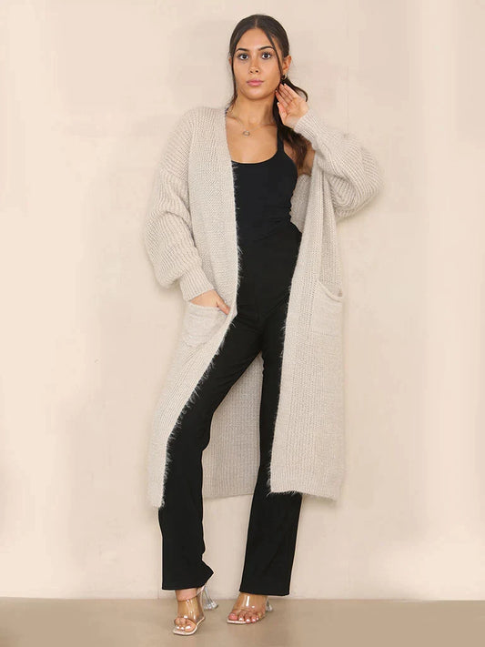 Fluffy Maxi Cardigan